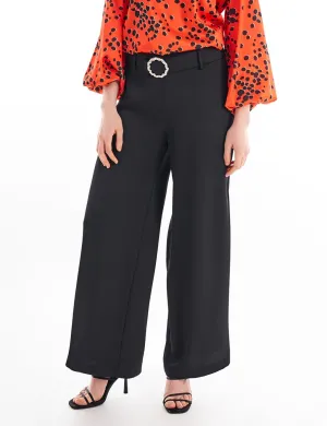 Metal Accessory Trousers Black