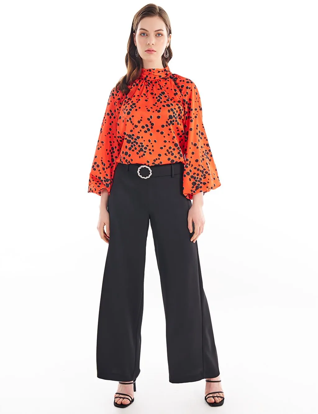 Metal Accessory Trousers Black