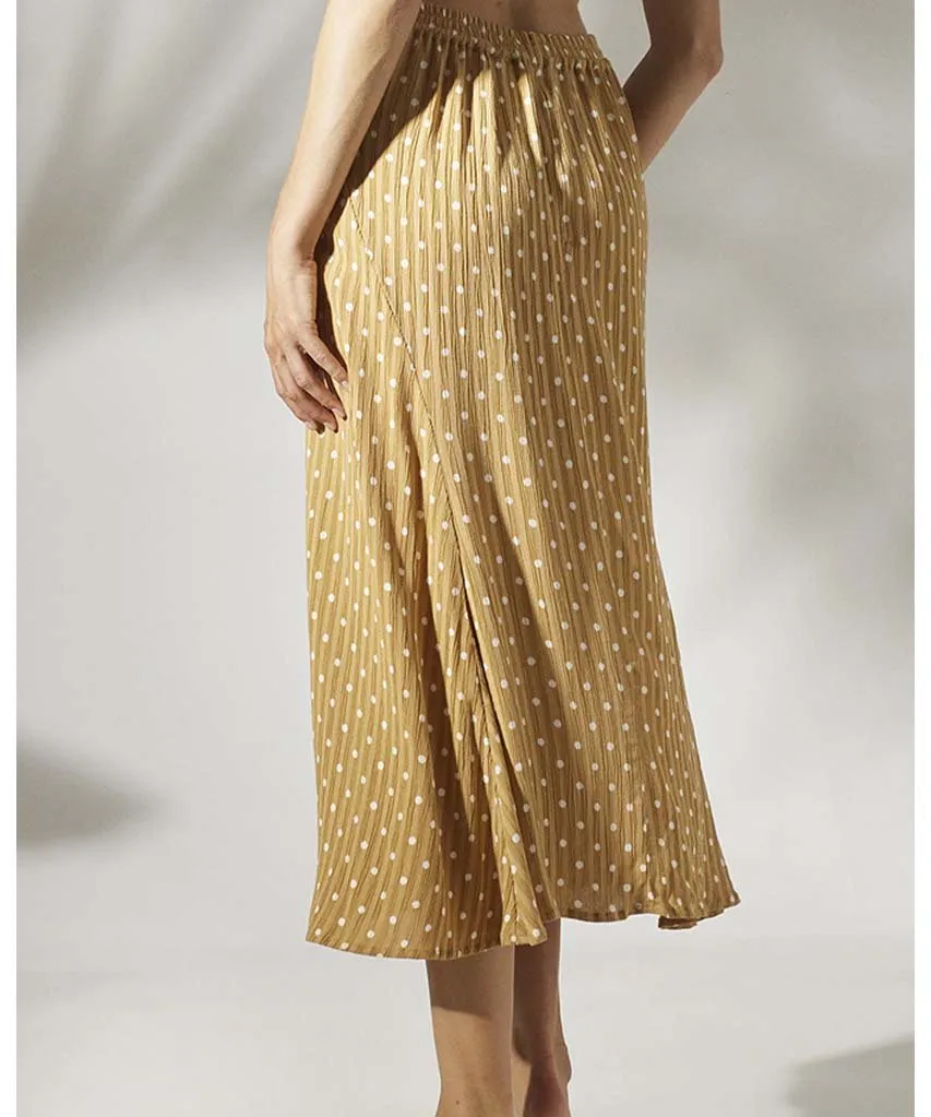 Philo Skirt Golden Polka Dot
