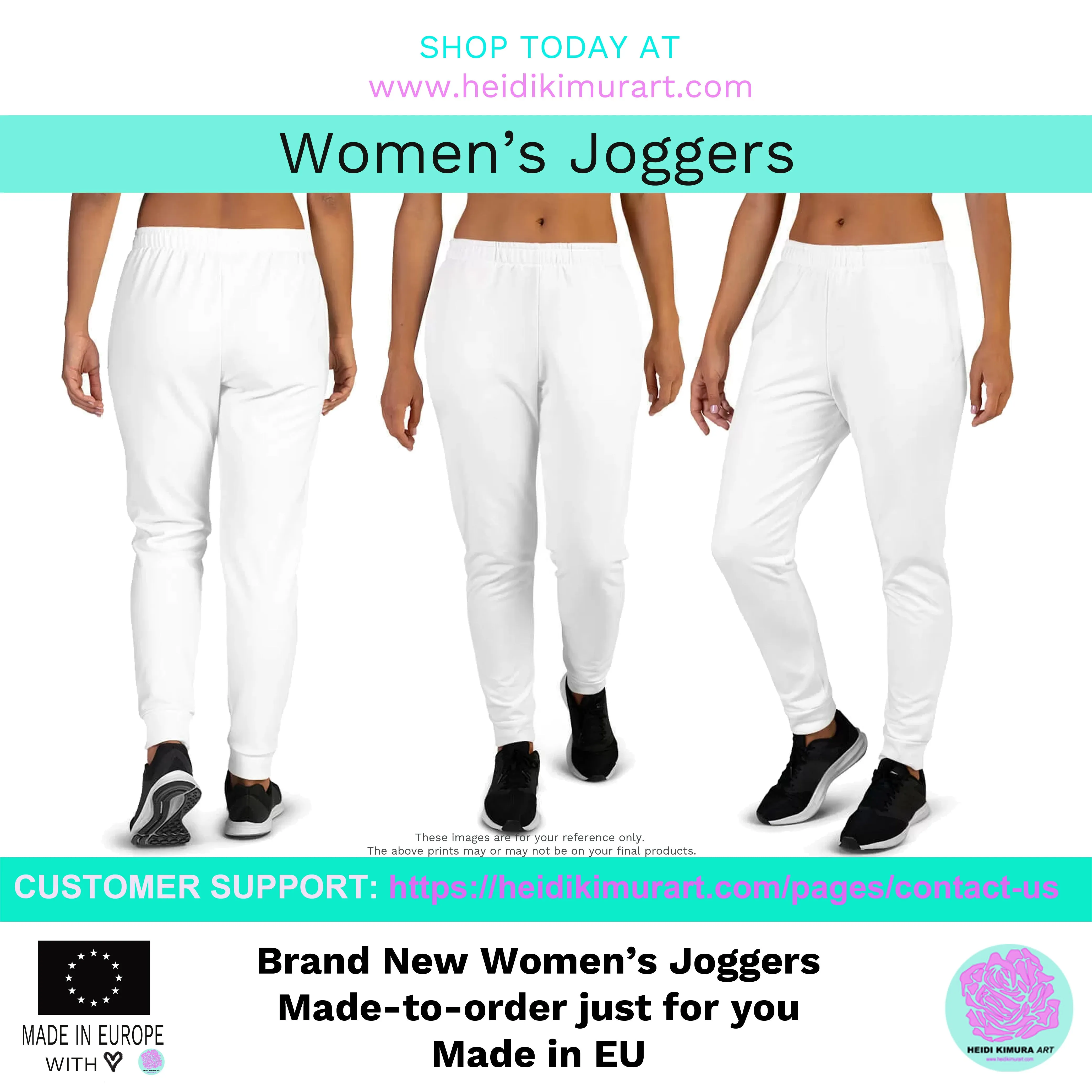 Purple Women's Joggers, Solid Color Slim Fit Ladies' Skinny Soft Sweatpants -Made in EU