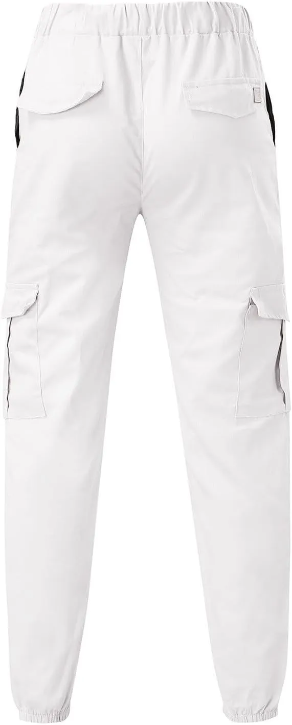 QWENTMTNTY Mens Fashion Joggers Slim Fit Casual Sports Cotton Cargo Pants Stretch Waist Workout Gym Sweatpants Trousers
