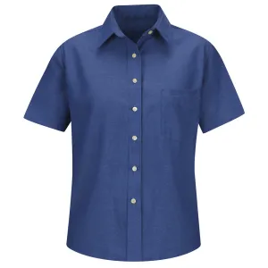 Red Kap Women's Oxford Dress Shirt SR65 - French Blue