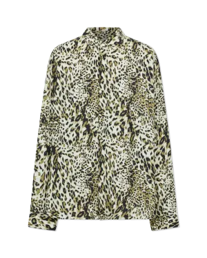 Rodney Leopard Printed Long Sleeve Shirt