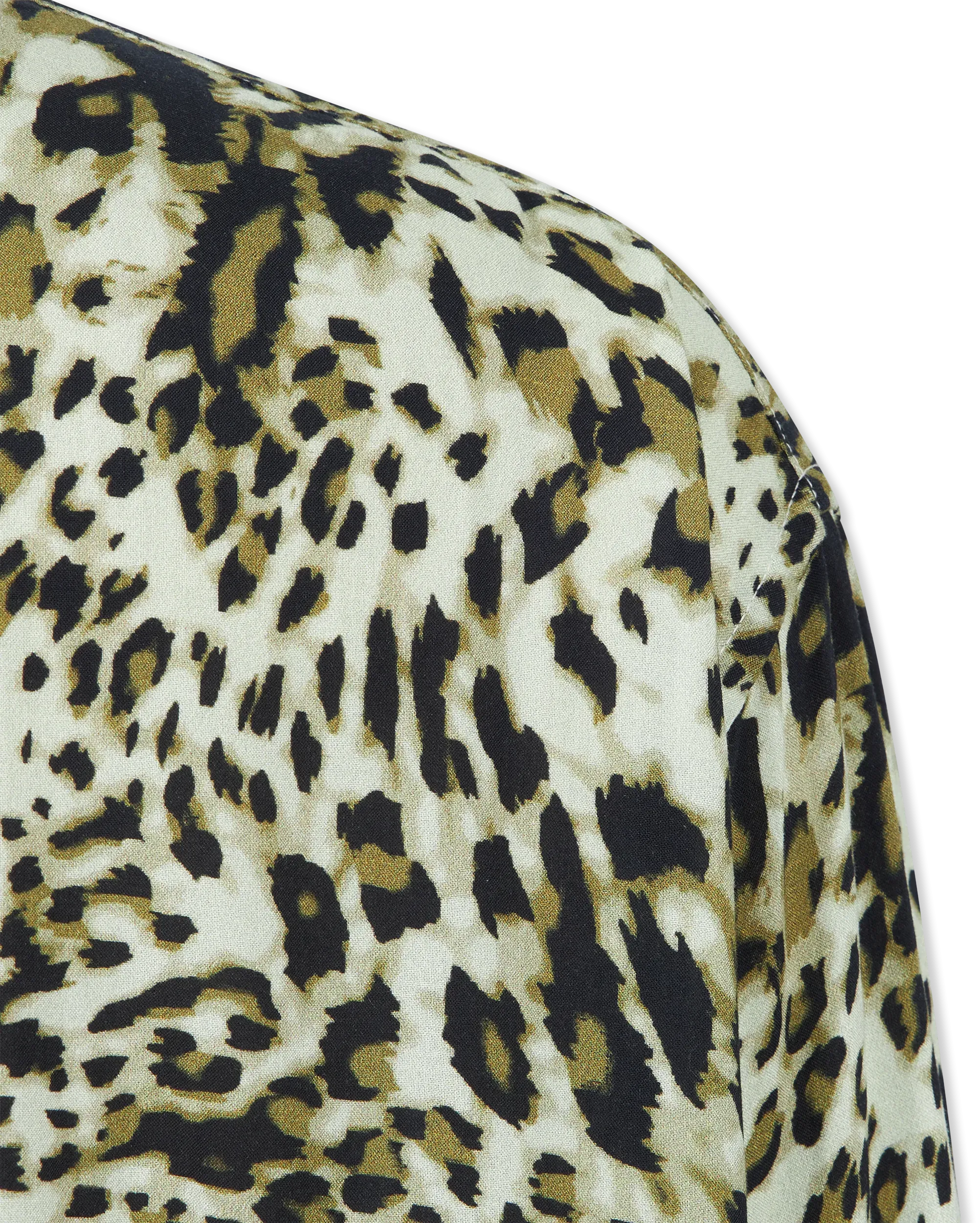 Rodney Leopard Printed Long Sleeve Shirt