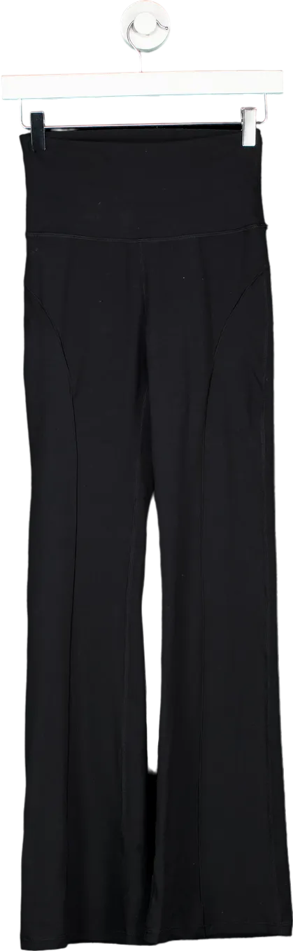 Shein Black FeatherFit  High-Waisted Trousers UK XS