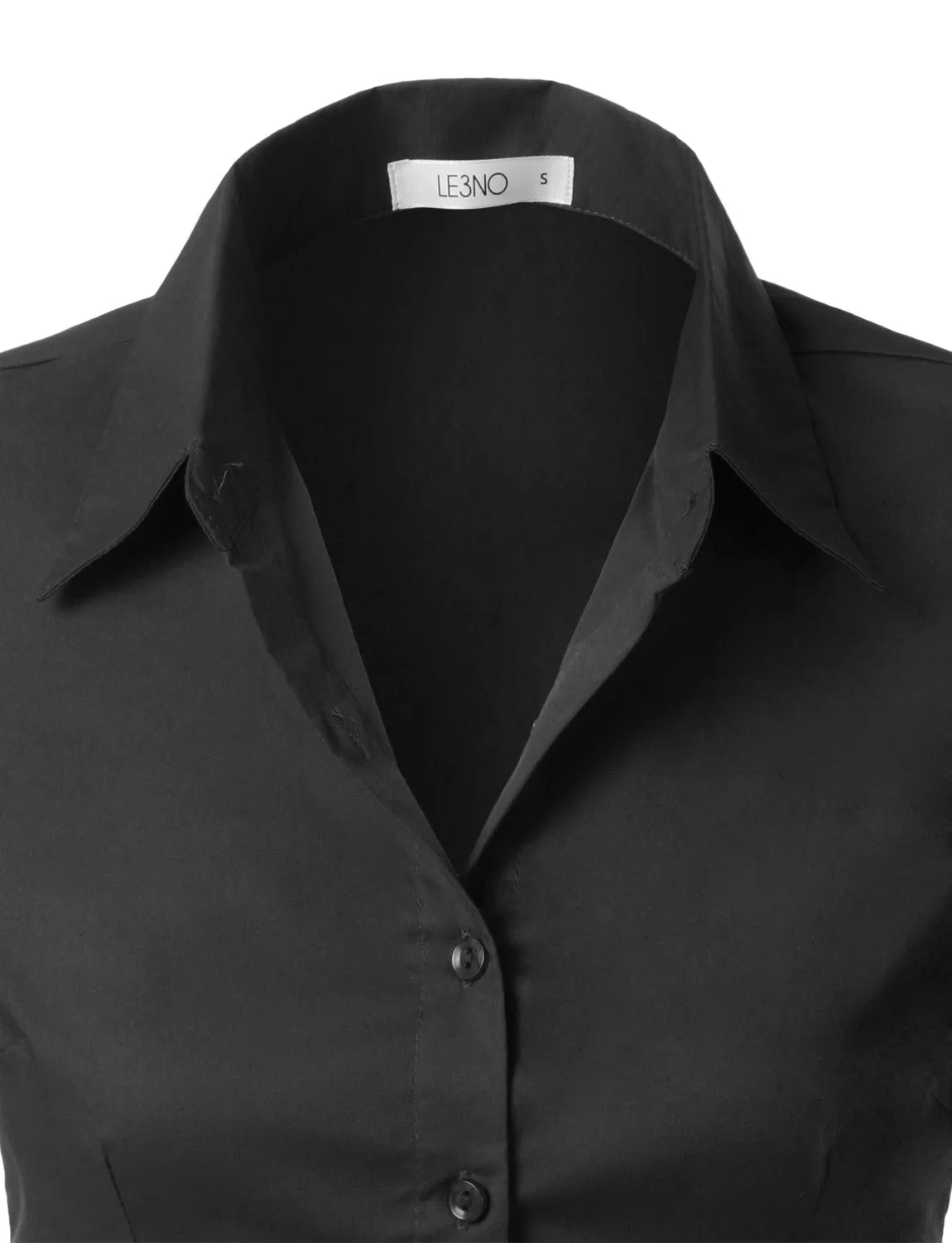Short Sleeve Stretch Button down Cotton Shirt
