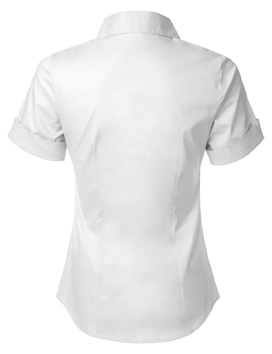 Short Sleeve Stretch Button down Cotton Shirt