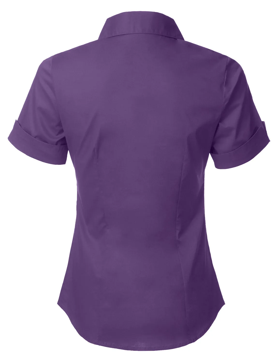 Short Sleeve Stretch Button down Cotton Shirt