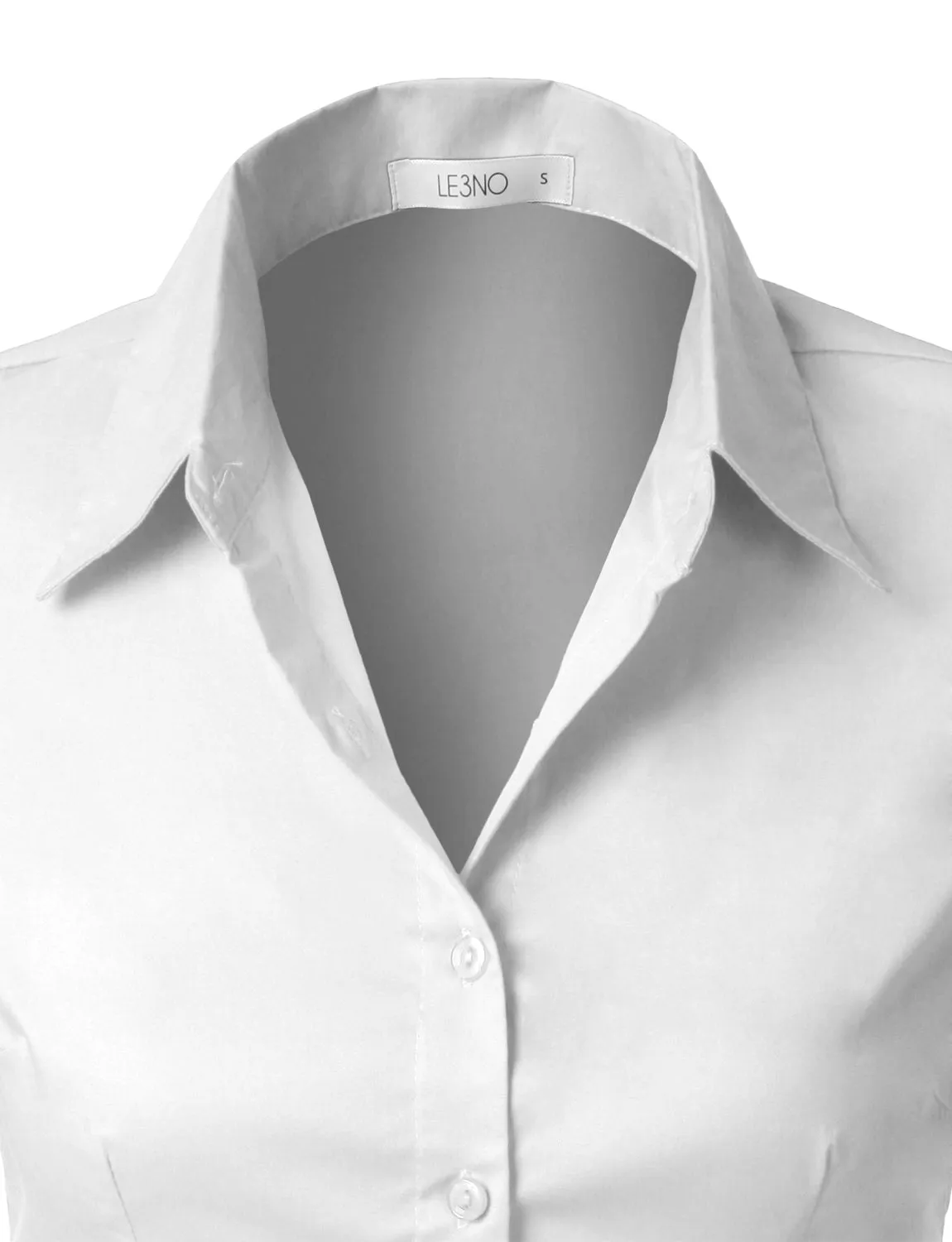 Short Sleeve Stretch Button down Cotton Shirt