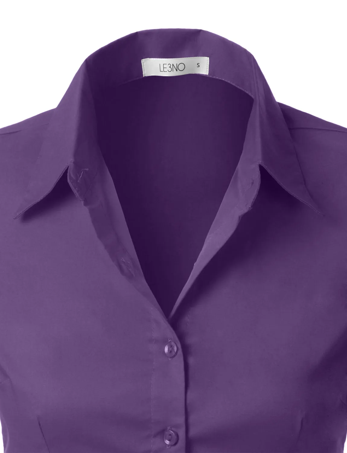 Short Sleeve Stretch Button down Cotton Shirt