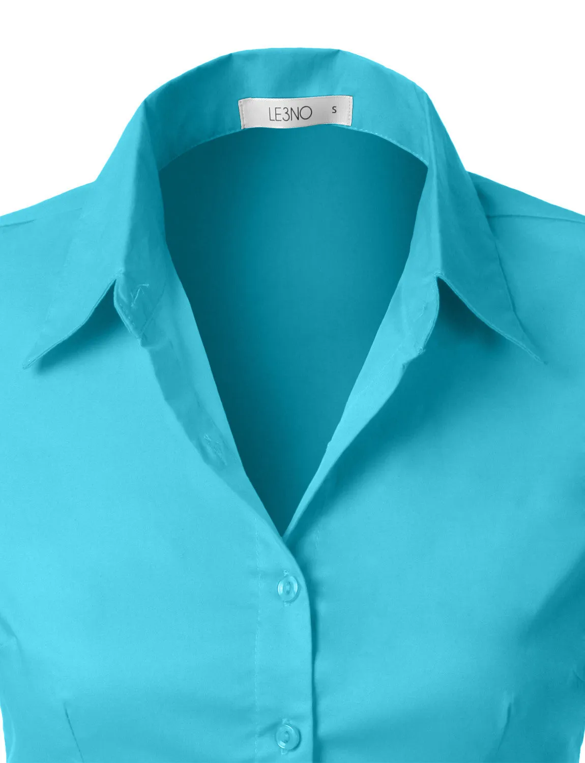 Short Sleeve Stretch Button down Cotton Shirt