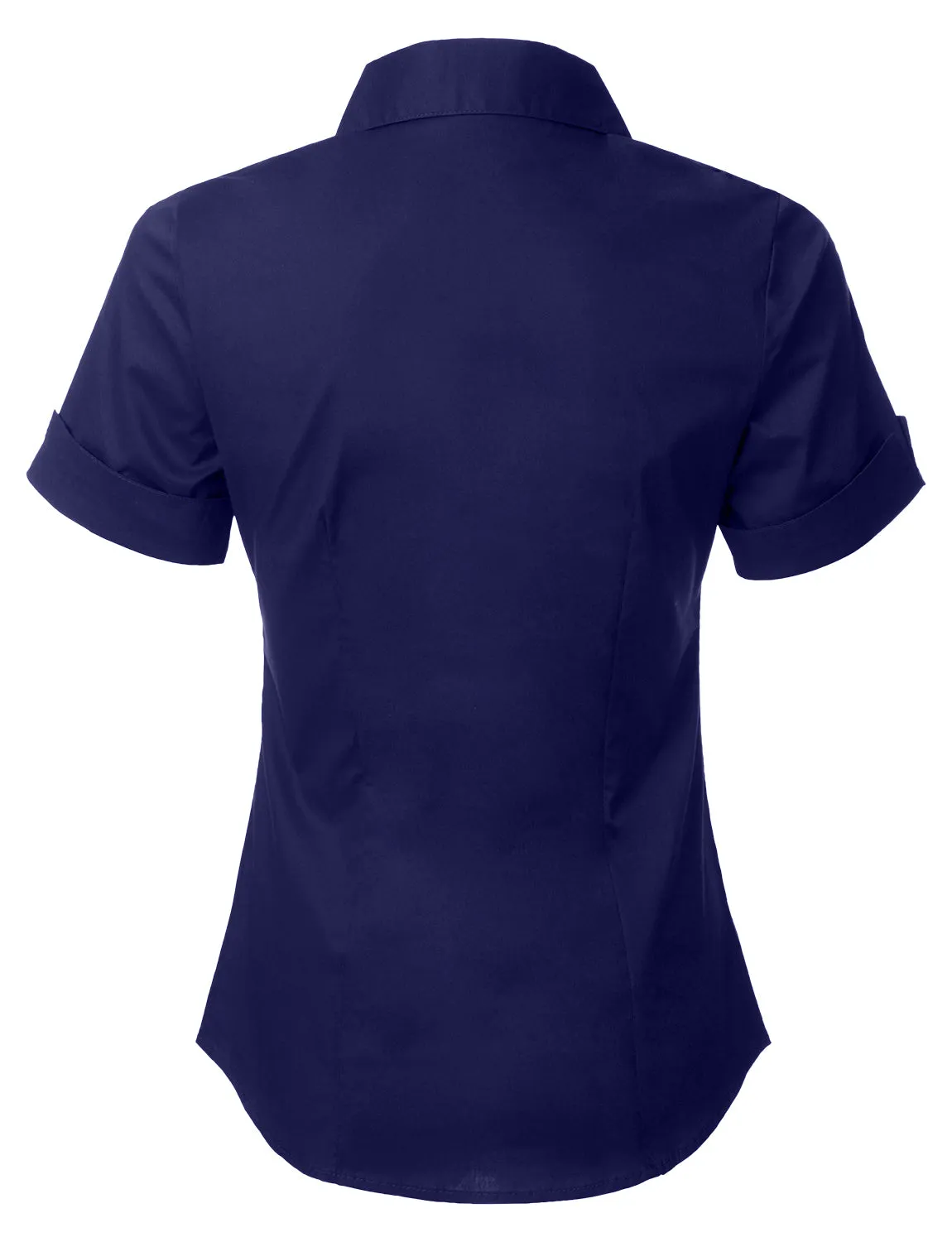 Short Sleeve Stretch Button down Cotton Shirt