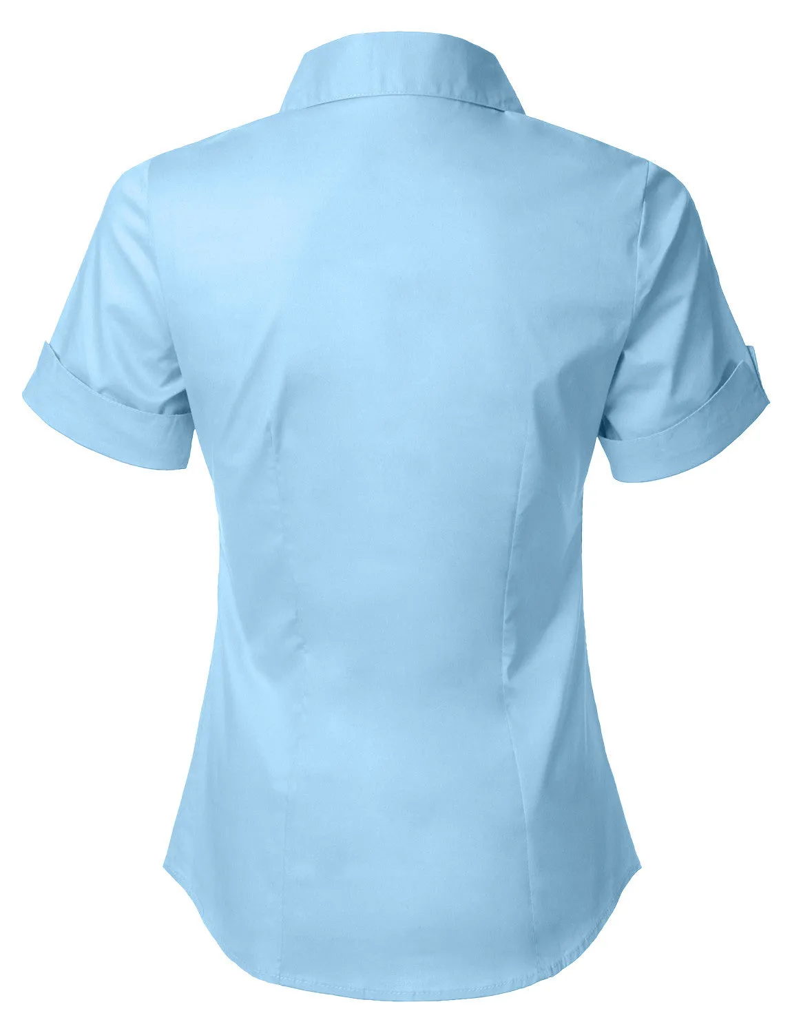 Short Sleeve Stretch Button down Cotton Shirt