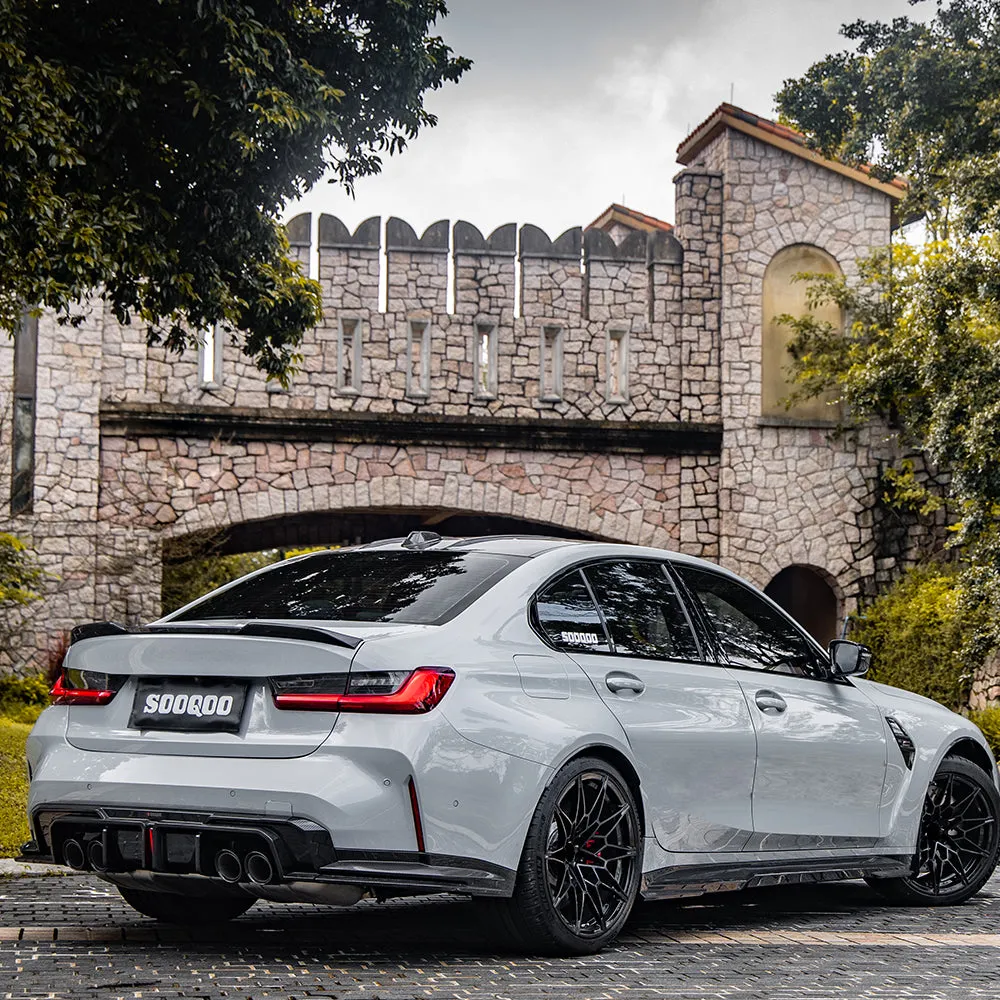SOOQOO USA Side Skirts for BMW M3 G80 G81 & M4 G82 G83 Pre-preg Carbon Fiber