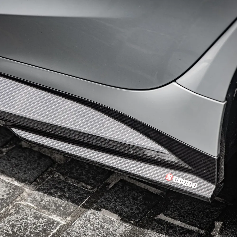SOOQOO USA Side Skirts for BMW M3 G80 G81 & M4 G82 G83 Pre-preg Carbon Fiber