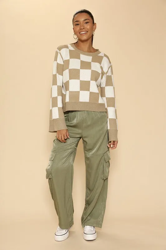 Vicki Checkered Sweater