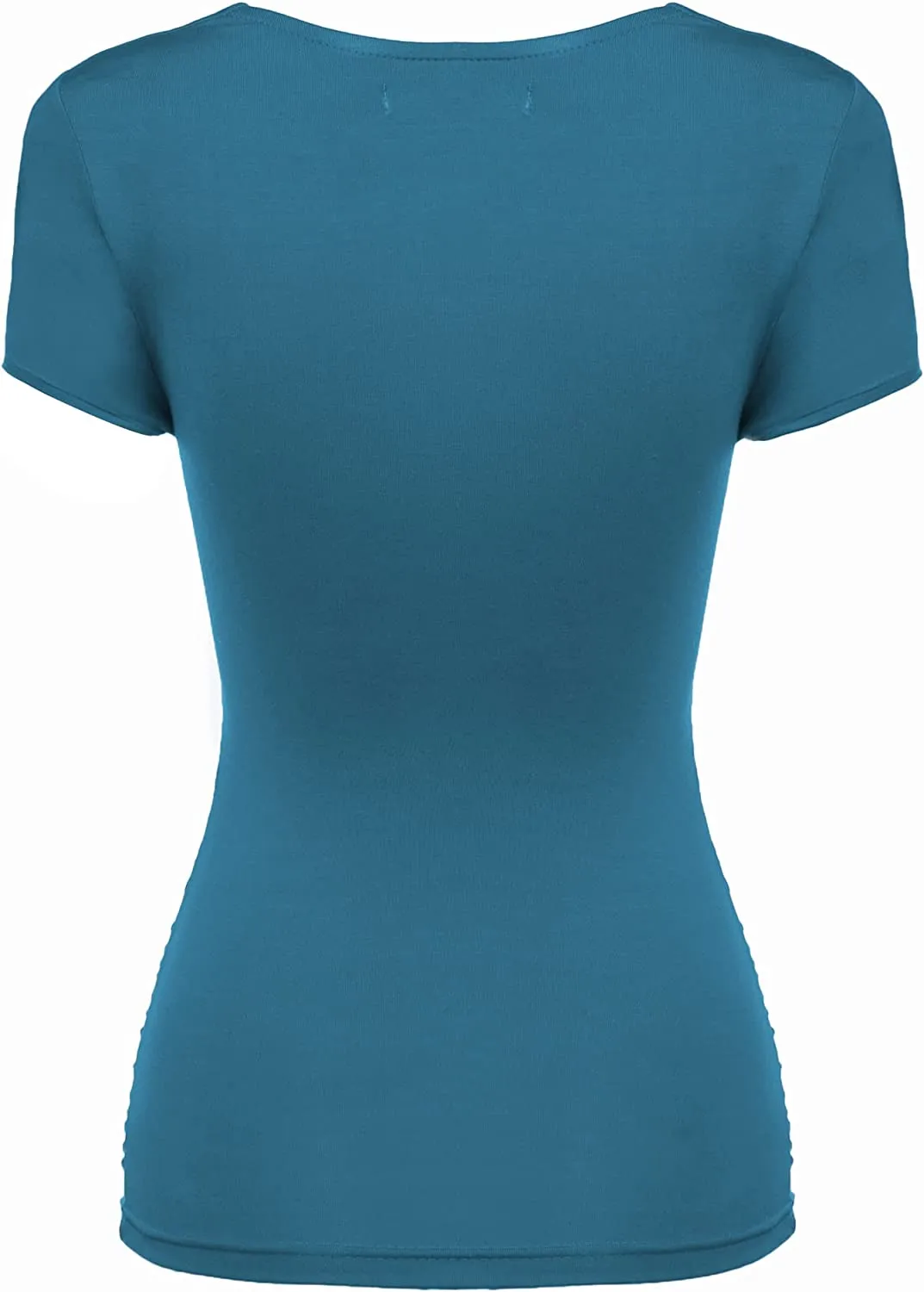 Women's Cross-Front V Neck Ruched Short Sleeve Blouses Shirts Tops S-XXL - Zeagoo (Us Only)